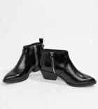 Monki Western Ankle Boot In Black - Black