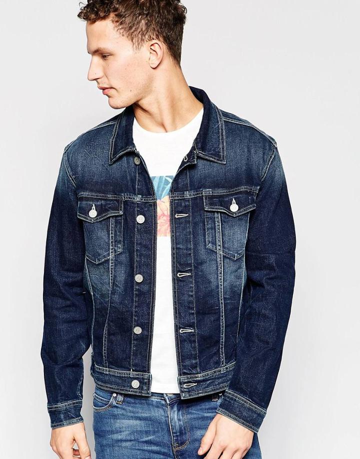 Jack & Jones Denim Jacket - Medium Blue Denim