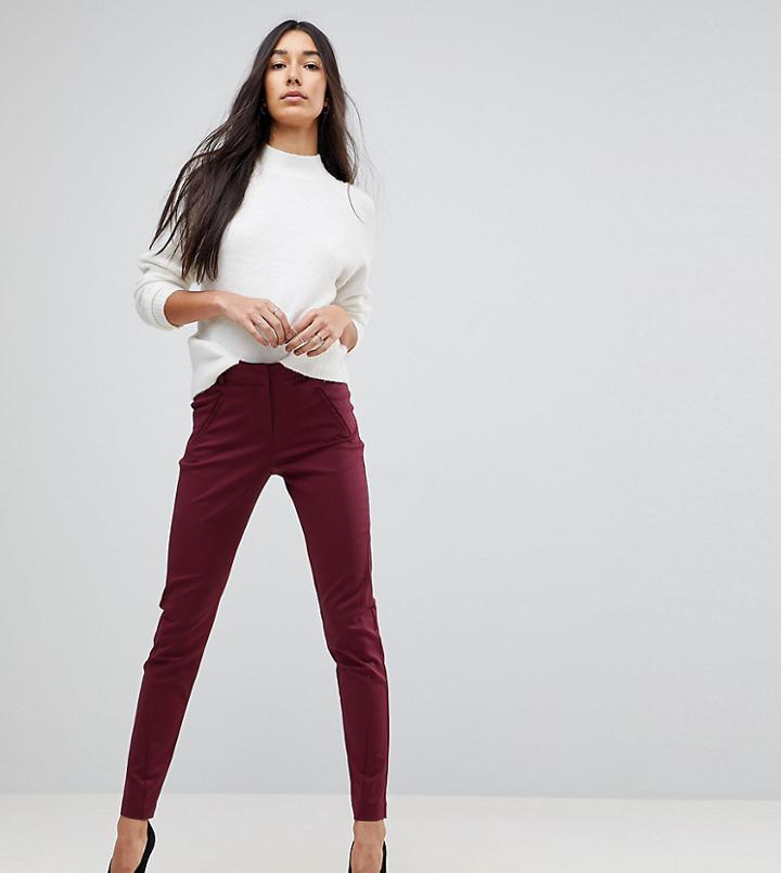 Vero Moda Tall Slim Cigarette Pants - Purple