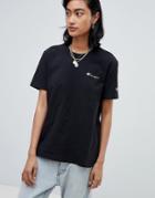 Champion Relaxed T-shirt With Small Script Logo - Black