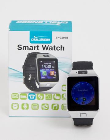 Challenger Mens Smart Watch In Silver - Silver