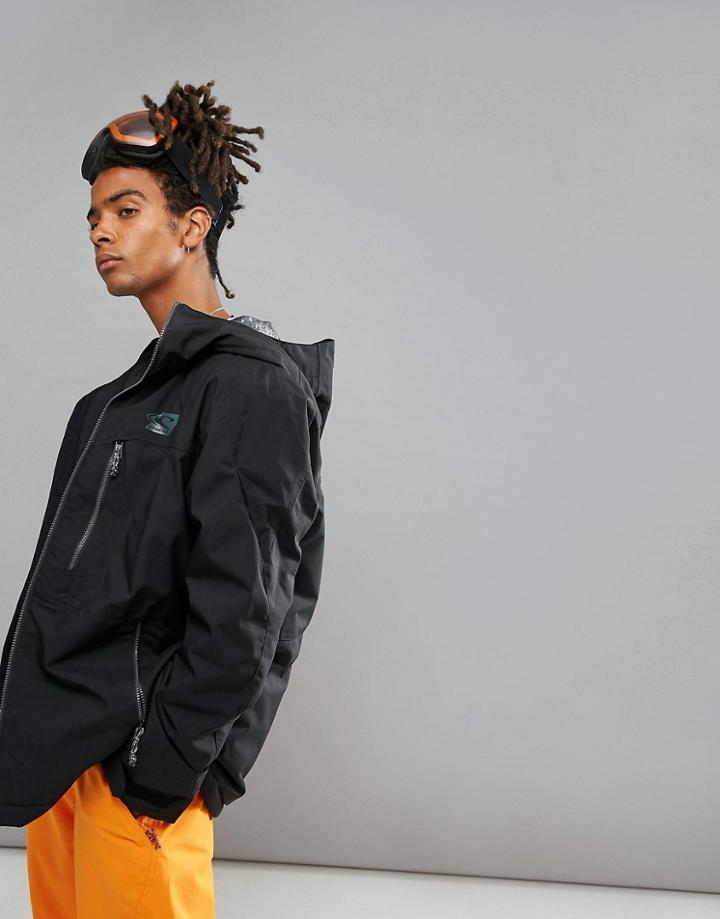 O'neill Exile Ski Jacket In Black - Black