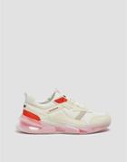 Pull & Bear Sneakers With Red Sole Detailing In White