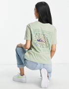 Quiksilver Star Slide Cropped T-shirt In Green