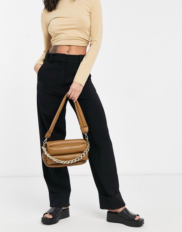 & Other Stories Turn Up Pants In Black