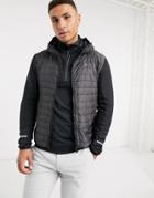 Calvin Klein Golf Hooded Insulite Jacket In Black