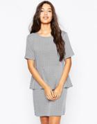 Just Female Japan Dress In Dot Print - Gray