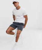 Asos Design T-shirt With Crew Neck & Jersey Skinny Shorts 2 Pack