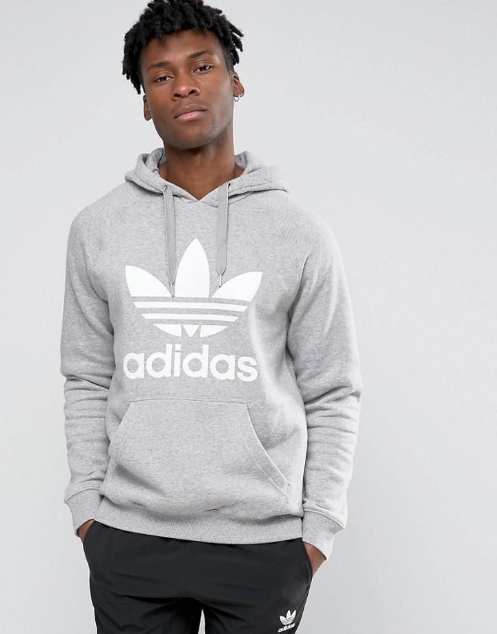 Adidas Originals Trefoil Hoodie Ay6472 - Gray