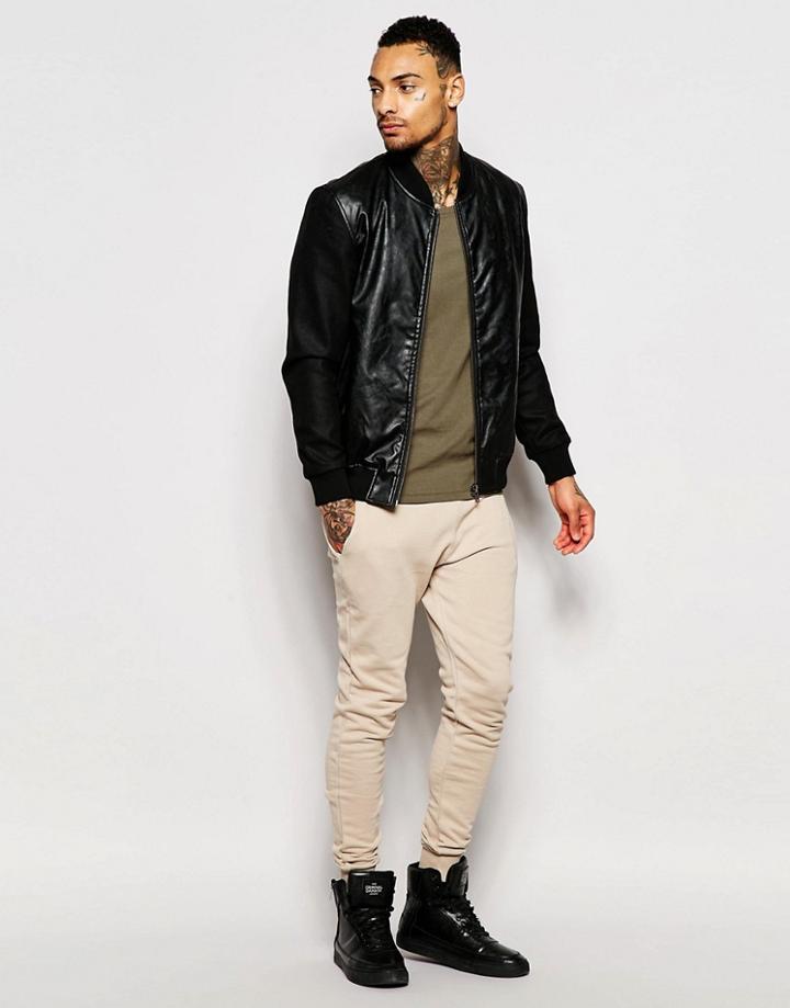 Criminal Damage Skinny Joggers - Nude