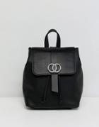 Asos Design Mini Double Circle Backpack - Black