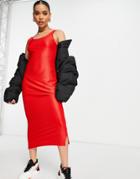 Nike Icon Clash Body-conscious Dress In Red