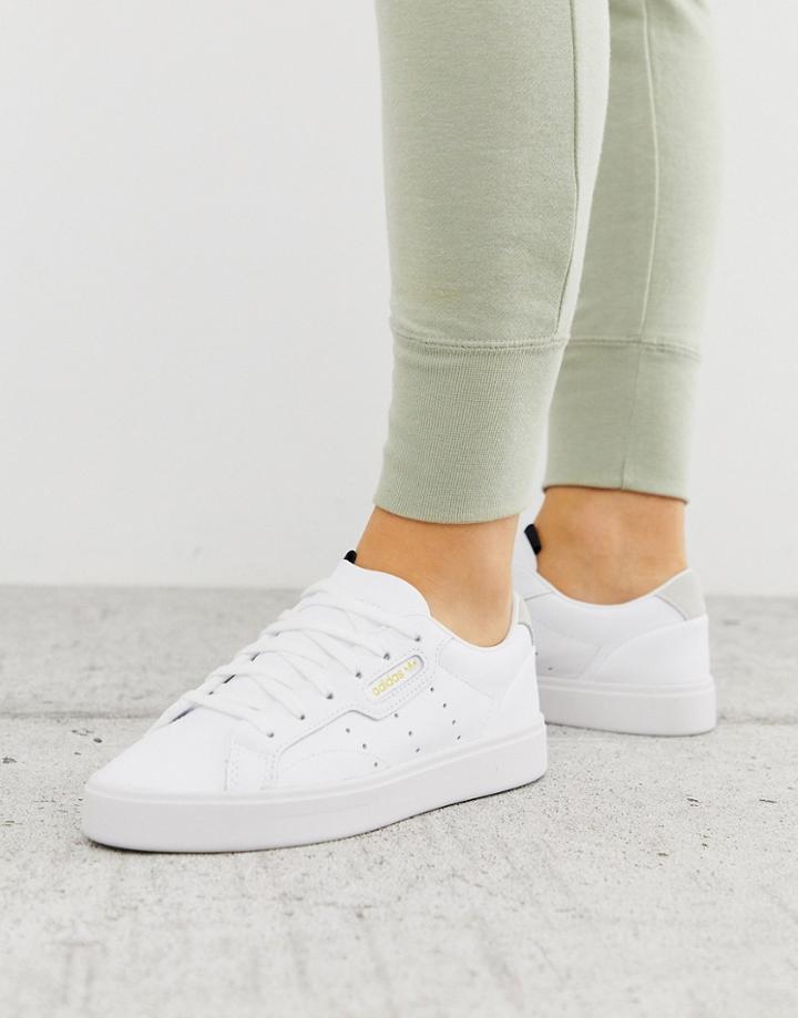 Adidas Originals Sleek Sneakers In White - White