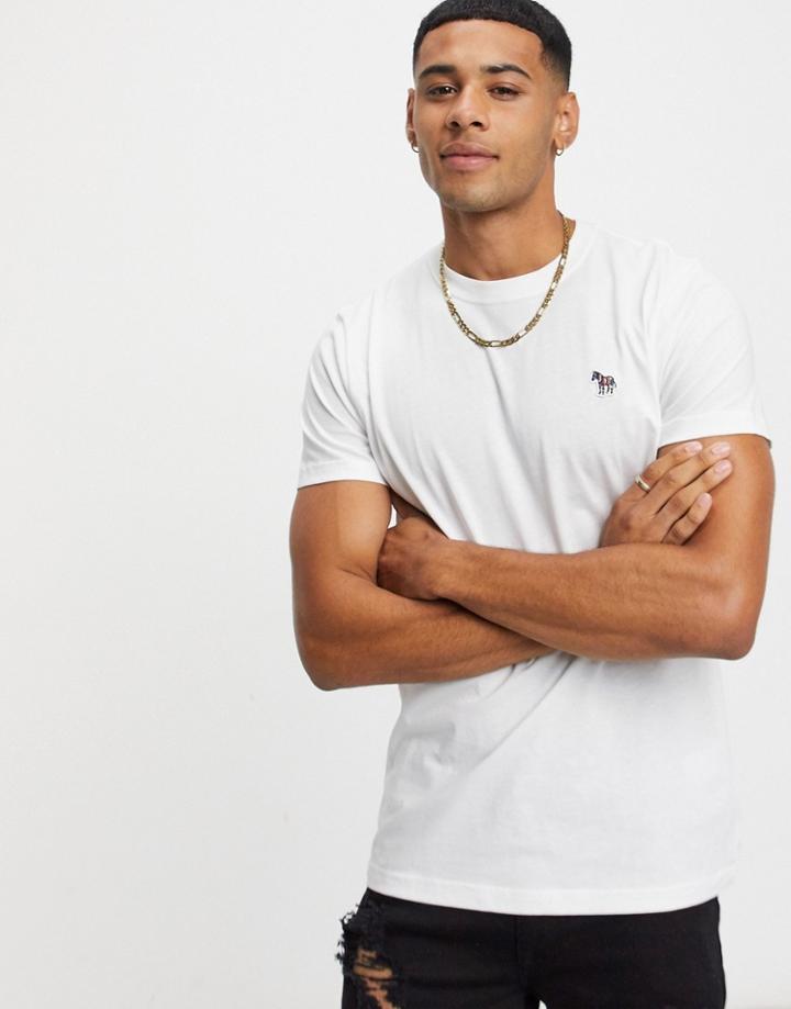 Ps Paul Smith Zebra Logo T-shirt In White