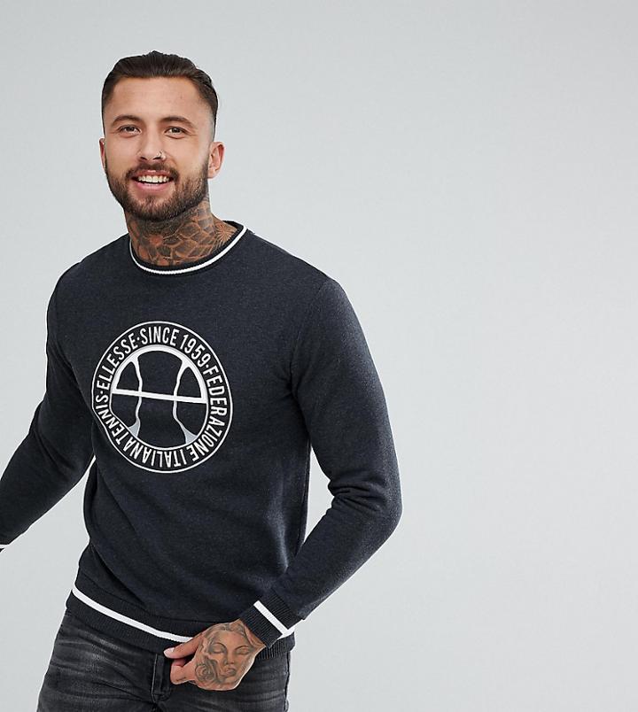 Ellesse Sweatshirt With Vintage Logo In Gray - Gray