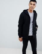 Burton Menswear Zip Hoodie In Black - Black