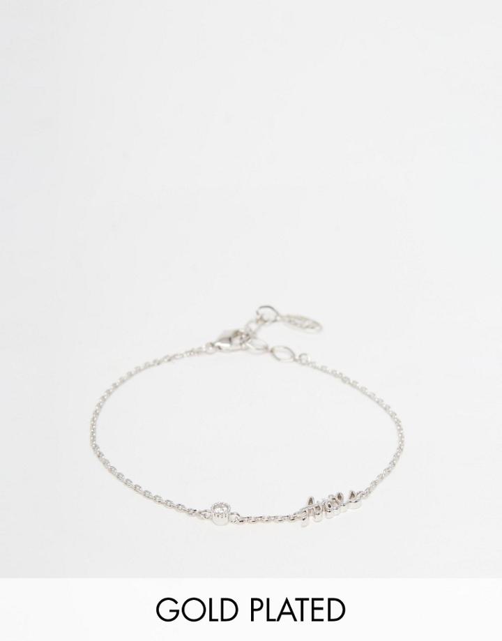 Astrid & Miyu Aries Zodiac Bracelet - Silver