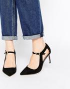 Asos Square Deal Heels - Black