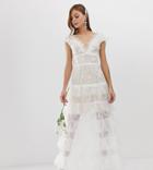 Bronx & Banco Exclusive Tiered Bridal Gown - White