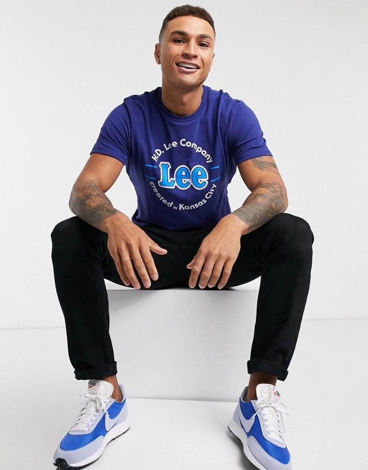 Lee Kansas Circle T-shirt-blue