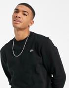 Lacoste Basic Crew Neck Sweat In Black