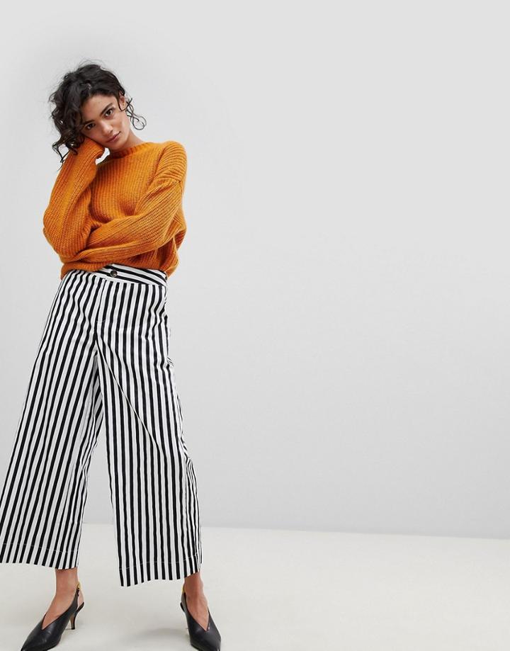 Gestuz Stripe Wide Leg Culottes - Multi
