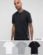 Adidas Skateboarding T-shirts In 3 Pack Br4939 - Multi
