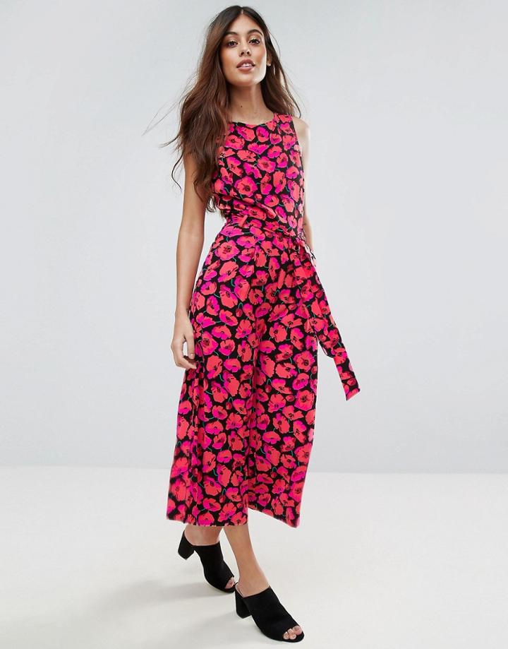 Warehouse Leopard Print Jumpsuit - Multi