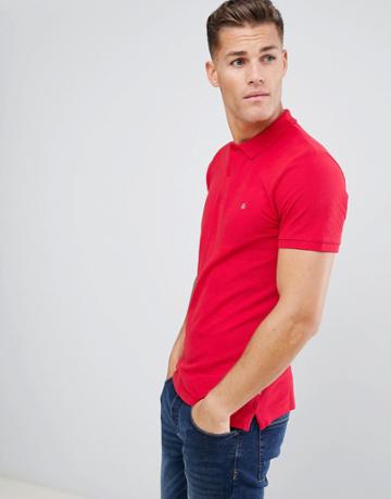 Jack And Jones Logo Polo - Red