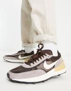 Nike Waffle One Sneakers In Chocolate/natural-brown