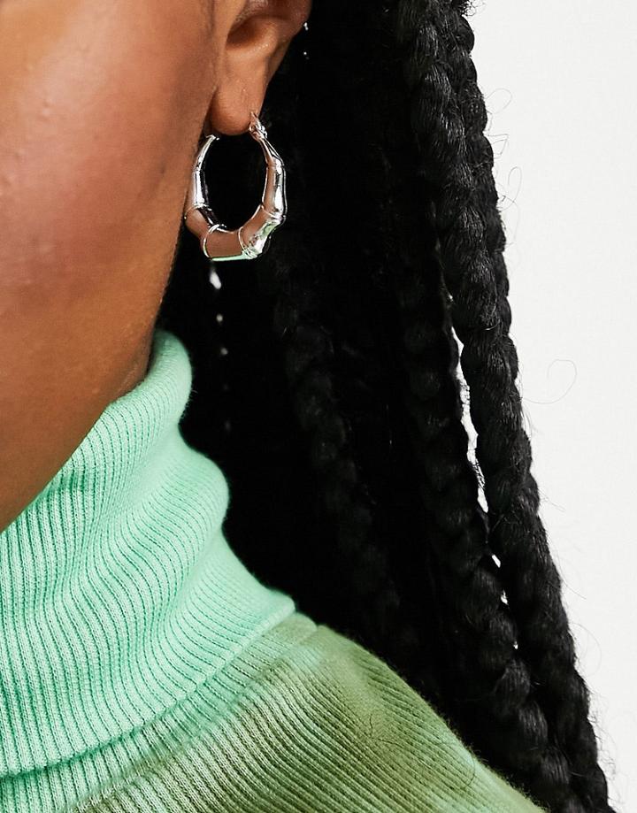 Weekday Astrid Earrings In Silver