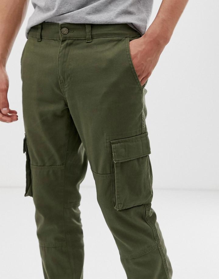 Only & Sons Cuffed Cargo Pants-green