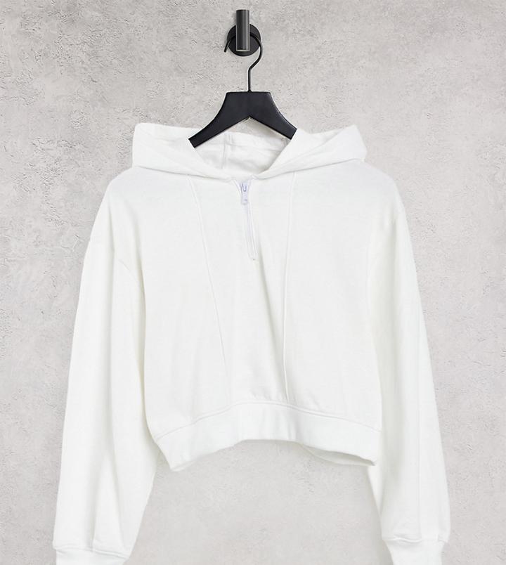 Threadbare Tall Paneled Hoodie In White - Part Of Set