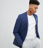 Noak Skinny Jersey Blazer-navy