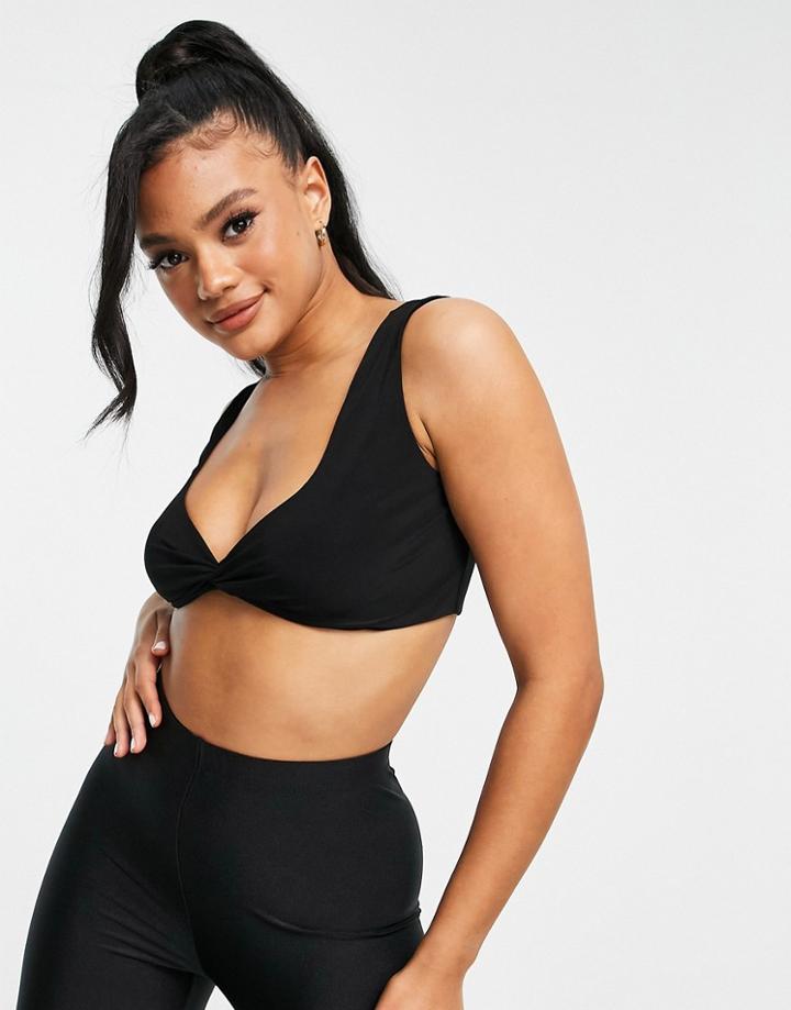 Club L London Sleeveless Crop Top In Black