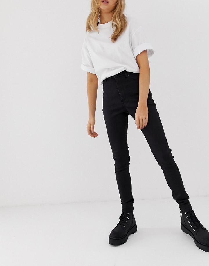 Cheap Monday Cotton Free High Rise Skinny Jeans - Black
