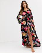 Billabong Desi Beach Kimono In Floral Print-multi