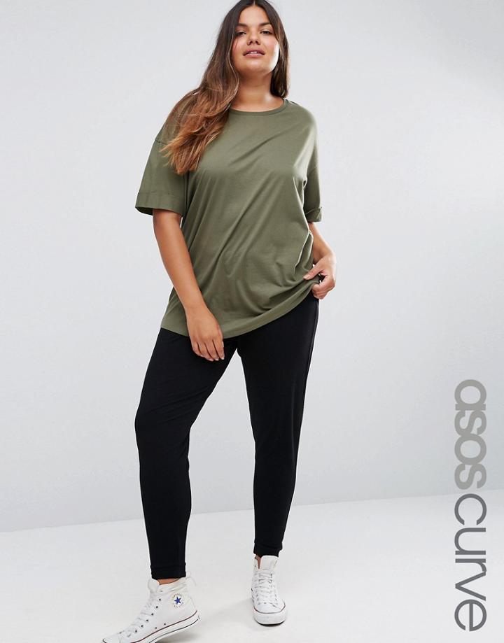 Asos Curve Clean Peg Pant - Black