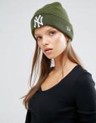 New Era Beanie With Ny Logo - Green