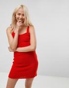 Asos Crochet Co-ord Top - Red