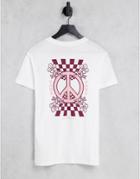 Vans Peace Property Back Print T-shirt In White