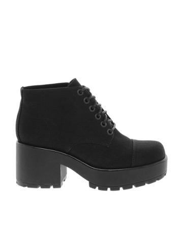Vagabond Dioon Black Ankle Boots