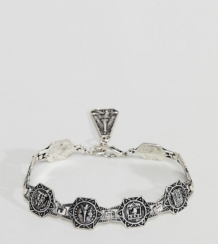 Reclaimed Vintage Inspired Chunky Chain Bracelet In Burnished Silver Exclusive To Asos - Gold