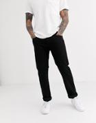 Levi's 502 Regular Taper Jeans In Nightshine Black
