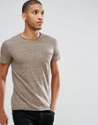 Selected Homme Perfect Melange Pima Cotton T-shirt - Pink