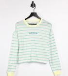 Quiksilver High Town Rainbow T-shirt In Green Exclusive At Asos-orange