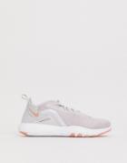 Nike Training Flex Sneakers In Gray And Pink