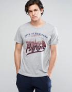 Tommy Hilfiger Nyc Short Sleeve Loungewear T-shirt - Gray
