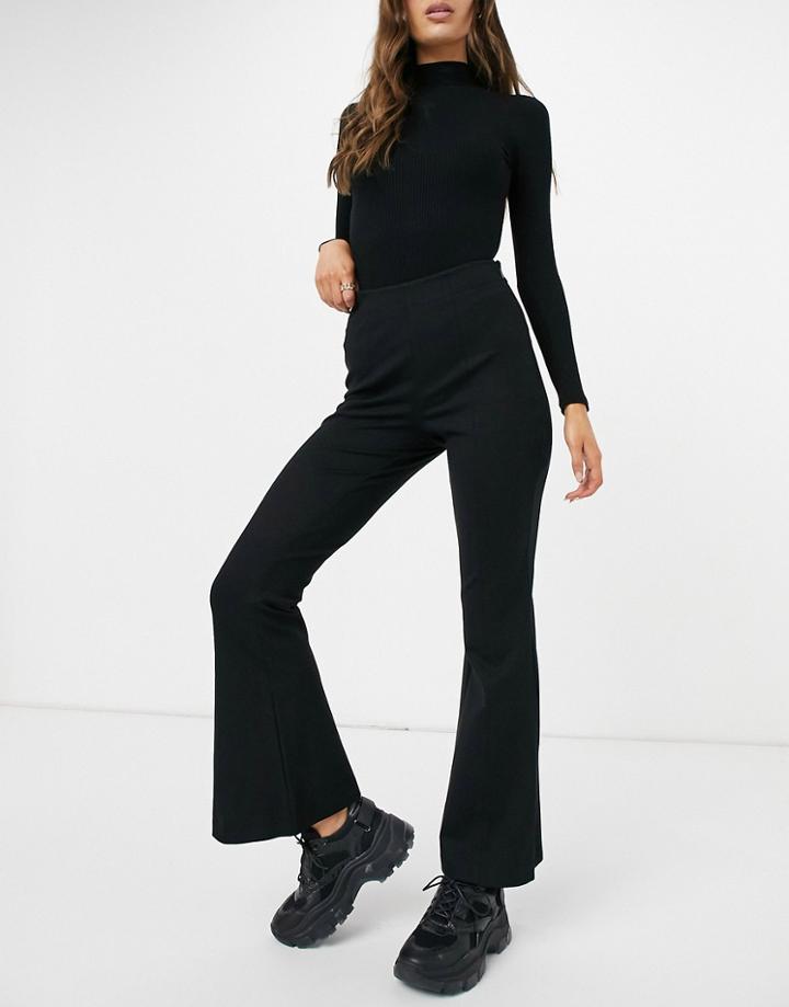 Whistles Kick Flare Pants In Black