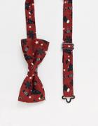 Only & Sons Holidays Bow Tie-red